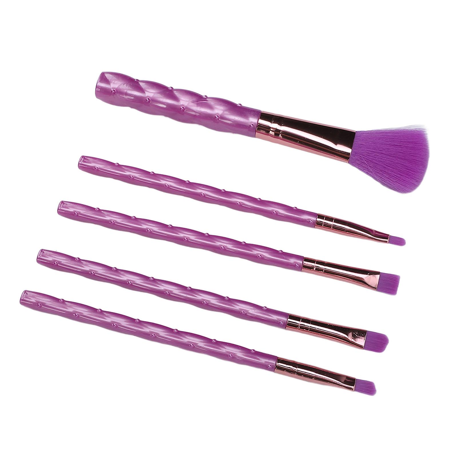 

Набор из 5 кистей для макияжа, многофункциональная ручка из АБС-пластика, набор кистей для румян и теней для век для начинающих