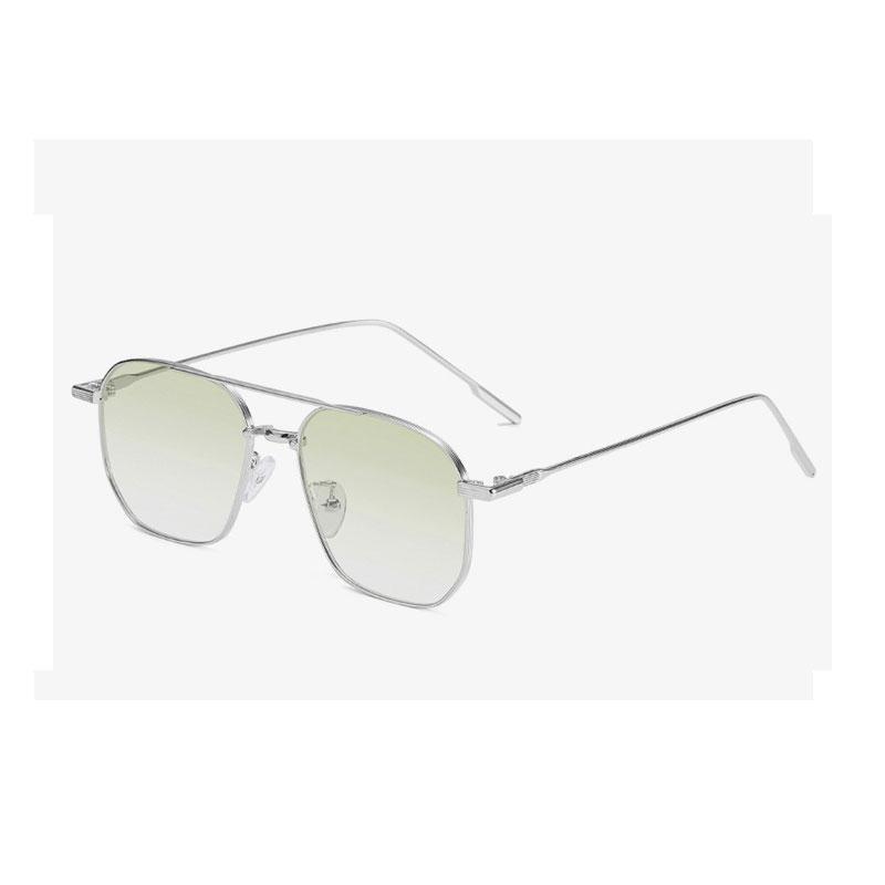 Fashion Women Sunglasses Luxury Metal Trendy Eyewear Brand Design Vintage Men Square Sun Glasses Mirror