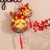 Year of The Dragon Mascot Dragon Pendant Plush Toy Zodiac Dragon Doll Car Dragon Home Ornaments