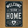 Retro Metal Wall Art, Living Room Decor, 20x30 Cm Panel