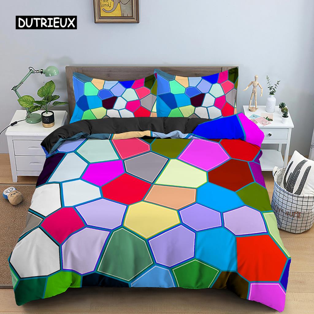 Star Single Double Twin Queen Bedding Set 2/3pcs Night Sky Polyester Bed Cover Kid Duvet Cover Set Dark Blue Galaxy Bedclothes