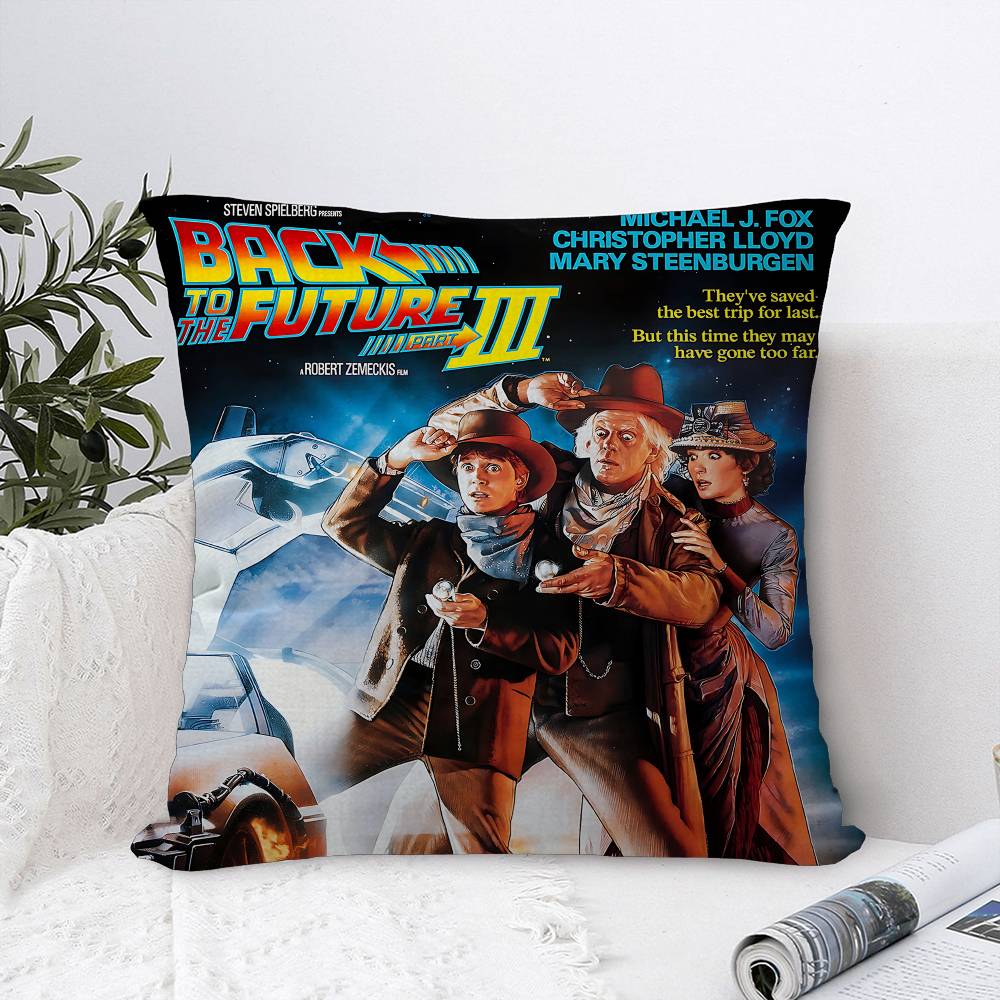 Movie BBack To The Future Cushion Cover Inches Farmhouse Decor Home Throw Pillow Covers for Couch Decorations