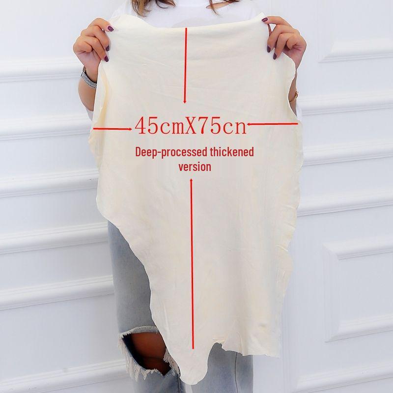 Large Natural Deerskin Suede Car Drying Towel - Quick Absorbing, Quick-Drying, Premium Quality