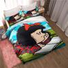 Kawaii Anime Mafalda All Season Twin Bedding Set 3 Piece Comforter Set Bed Duvet Cover Double King Comforter Cover Home Textiles