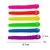 Colorful Caterpillar Stretch Toy Stress Relief Fidget Pulling Sensory Toy Stretchy Soft Rubber Fun Toy for Kids & Adults