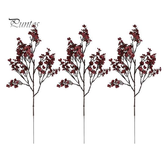 Artificial Silk Flowers for Home Decor Realistic Autumn Decoration, Floral Orange Plants Halloween Decoration Branches Table Centerpiece And