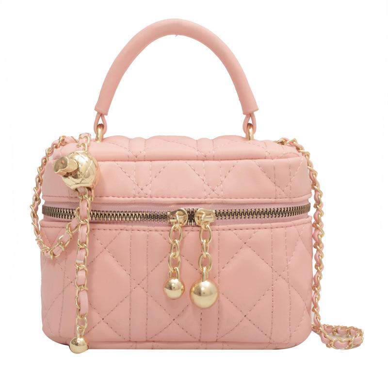 Handheld Small Bag Women's New Solid Color Messenger Bag Versatile Small Square Bag