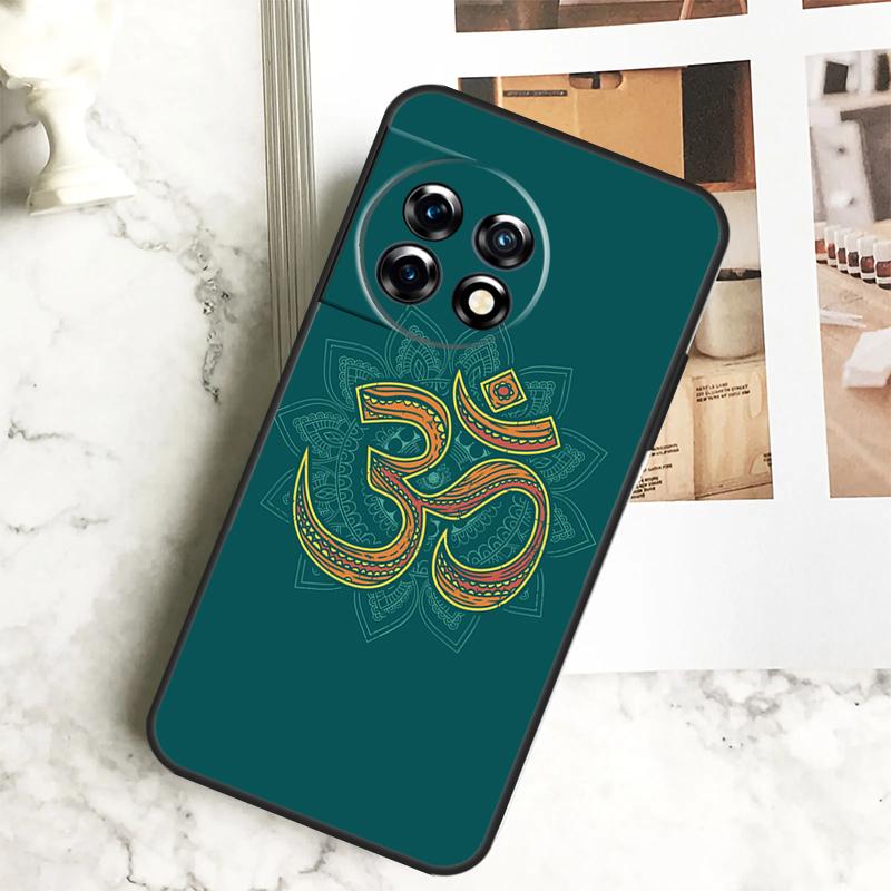 Om Hindu Symbol Case For OnePlus 12 12R 11 9 10 Pro 10R 9R 8T 10T Nord CE 2 3 Lite 2T N10 N20 N30 CE4 Cover