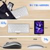 DIGIBLUSKY Drahtlose Tastatur und Maus USB-Verbindung US für und Drahtlose Bluetooth-Tastatur Kompatibel mit und Android Set, 2,4 GHz Unterstützung, 3-Geräte