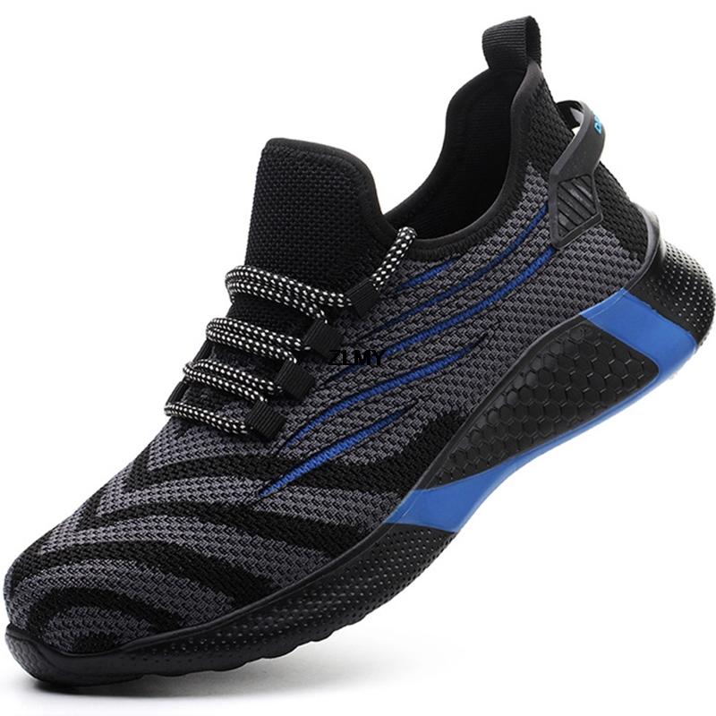 Scarpe da lavoro di sicurezza da donna leggere Scarpe da ginnastica con puntale in acciaio Antisfondamento Antipuntura Stivali da lavoro Rete Traspiranti Stivali di sicurezza Femminili