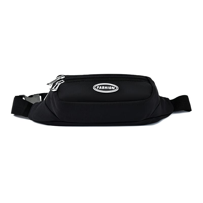 Unisex Breast Package Waterproof Outdoor Sports Bag Canvas Pouch Korean-style Waist Bag Fanny Pouch Crossbody Male Banana Bag