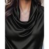 New Summer Swinging Neck Short Sleeve Loose Women's Blouse Fashion Casual Shirts for Women Elegant Solid Color Slim Fit Simple Office Ladies Tops