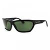 Tom Ford Sunglasses Rectangle Full Rim  Black Frame And Green Lens Ft0401sasha01