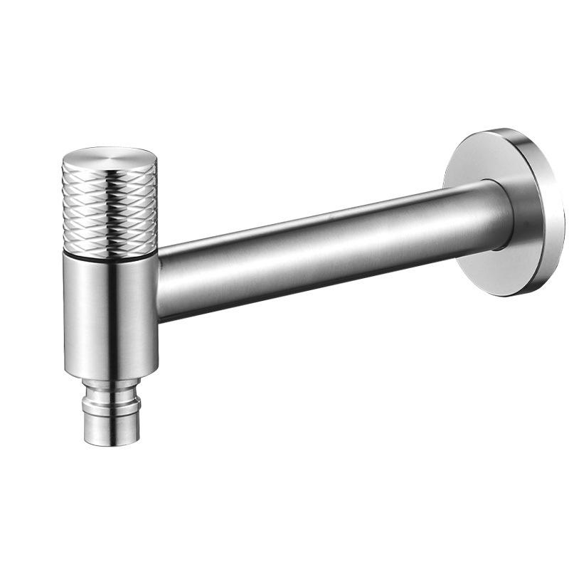 Nickel 304 Stainless Steel Washing Machine Faucet Black Wall Mounted Outdoor Exterior Garden Bibcock Bath Toilet Mop Pool Taps