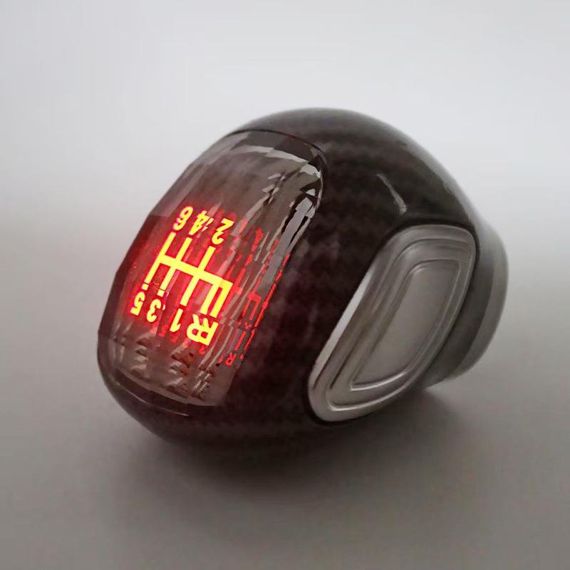 Buton iluminat din cristal pentru schimbător de viteze manual cu funcție de ridicare pentru marșarier