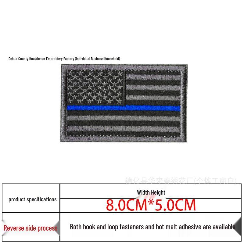 In-Stock USA Flag Embroidery Patch - Stars & Stripes Tactical Arm Badge
