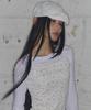 FANCY CLUB Lace Banding Hunting Cap (White) F25Qe996