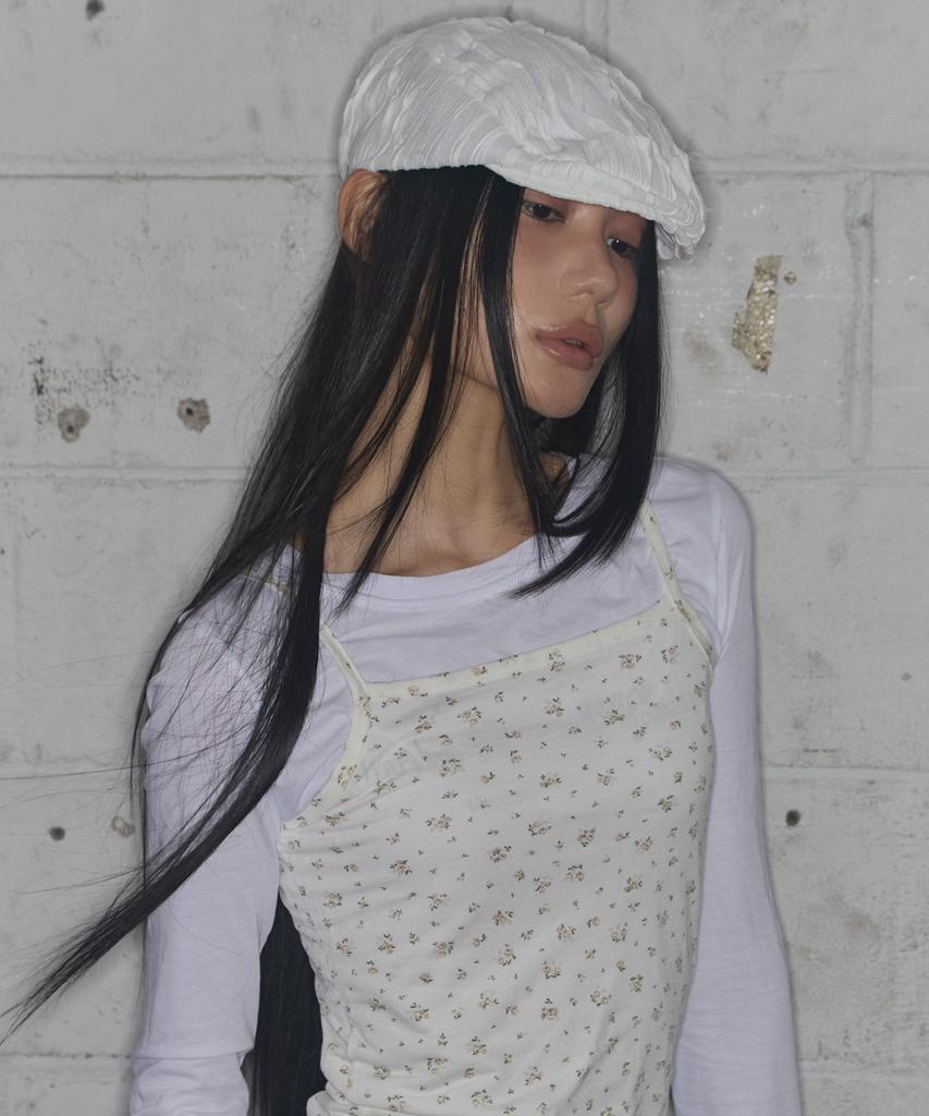 FANCY CLUB Lace Banding Hunting Cap (White) F25Qe996