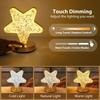 Dimmable Crystal Night Light 3 Color Dimmable Desk Light Creative Gift Led Touch Table Lamp