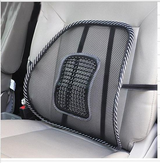 Bamboo Silk Breathable Cool Cushion with Lumbar Support for Car and Office Chairs