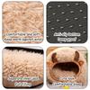Cat Bed Cave for Indoor Cats Winter Cat Cave in Yak Shape Indoor Cat Nest Semi-Enclosed Dog Tent Bed with Cover