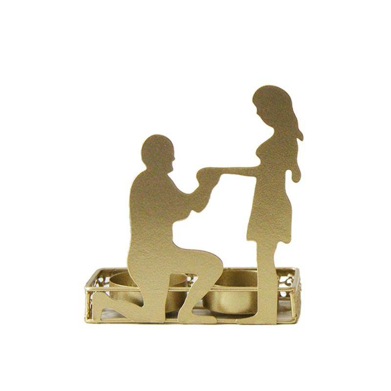 A20F-4Pcs Wedding Decoration Candle Holder Romantic Gift Centerpiece Table Decorations Heart Wedding Tealight-Candle Holders