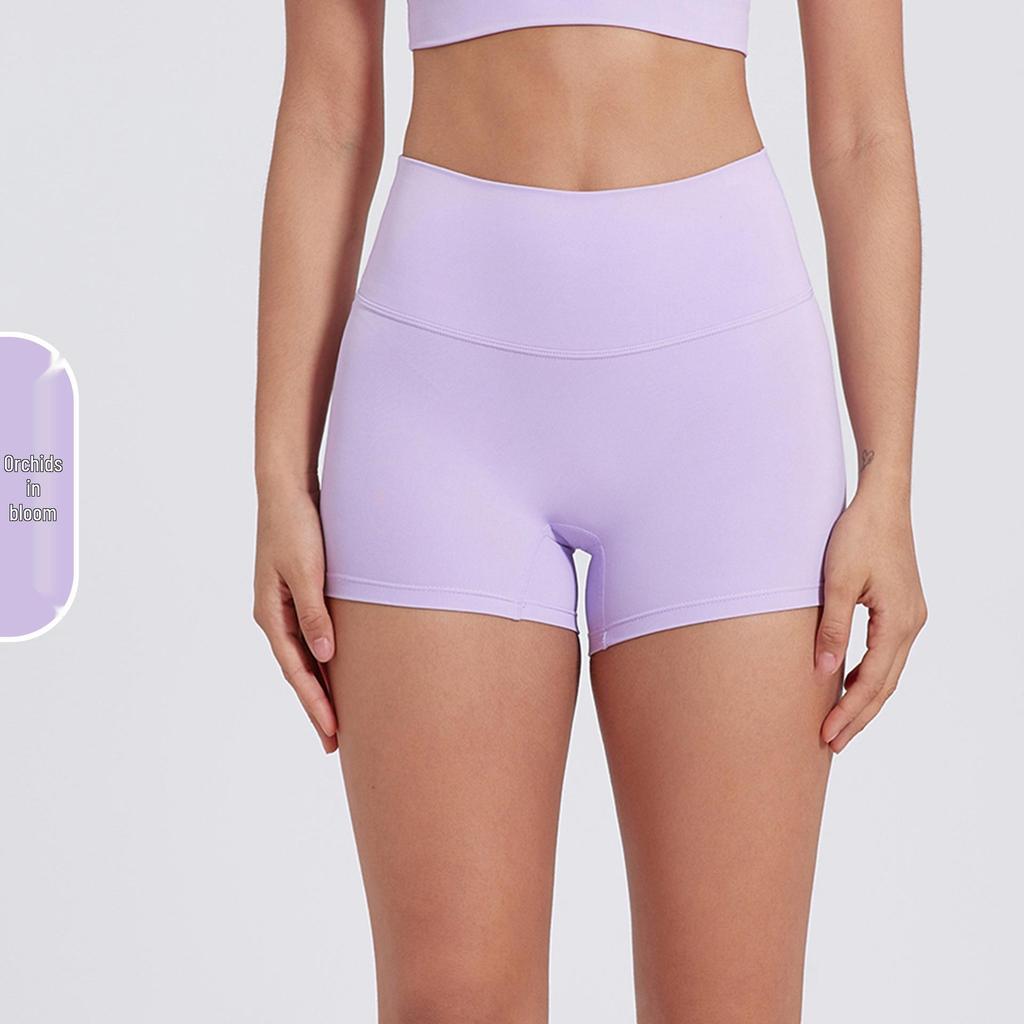 Shorts de Yoga Taille Haute Contrôle du Ventre pour Femmes - Push-up Pêche, Tissu Brossé, Longueur Trois-Quarts pour la Course à Pied et le Fitness