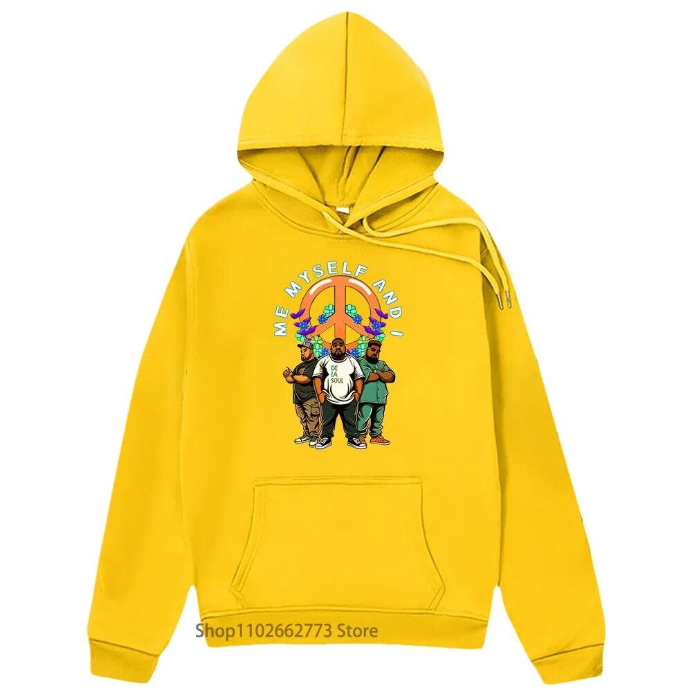

De La Soul толстовки с рисунком аниме хиппи топы с героями мультфильмов милые толстовки унисекс/комиксы одежда с длинными рукавами унисекс/женские Y2k Sudaderas 4XL