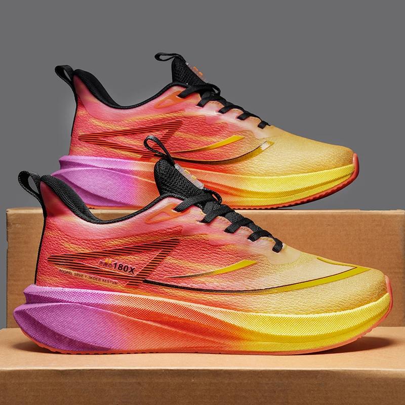 Lightweight Sports Walking Shoes for Spring and Summer Men s Comfortable Basketball Running Shoes High-quality Women s Shoes 44 оранжевый