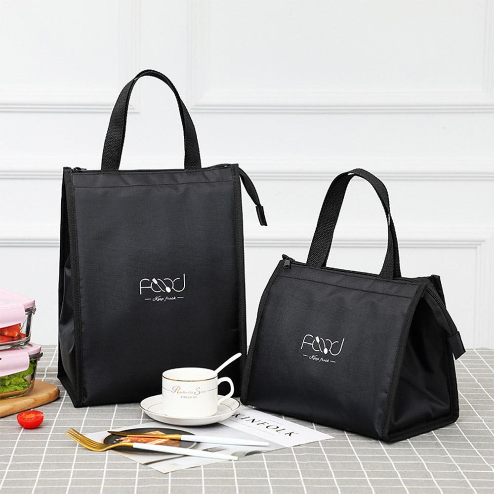 Thermal Insulated Hand Zip Handbags Food Storage Box Food Tote Cooler Bags Picnic Bag Lunch Bags