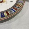 British Retro Hermes Bone China Oval Plate - Spray Painted Cartoon Design