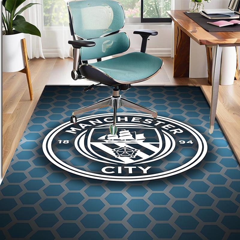 Manchester Football FC Pattern Rug, Indoor/Outdoor Mat, for Picnic, Gameroom, Bedroom, Office, Living Room, Home Decor Carpet, Birthday Gift