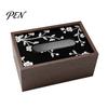 Handy Tissue Dispenser Wooden Box Cover, Rectangular Paper Towel Dispenser, Decorative Napkin Storage Organizer for Office Desk Home Bathroom Bedroom