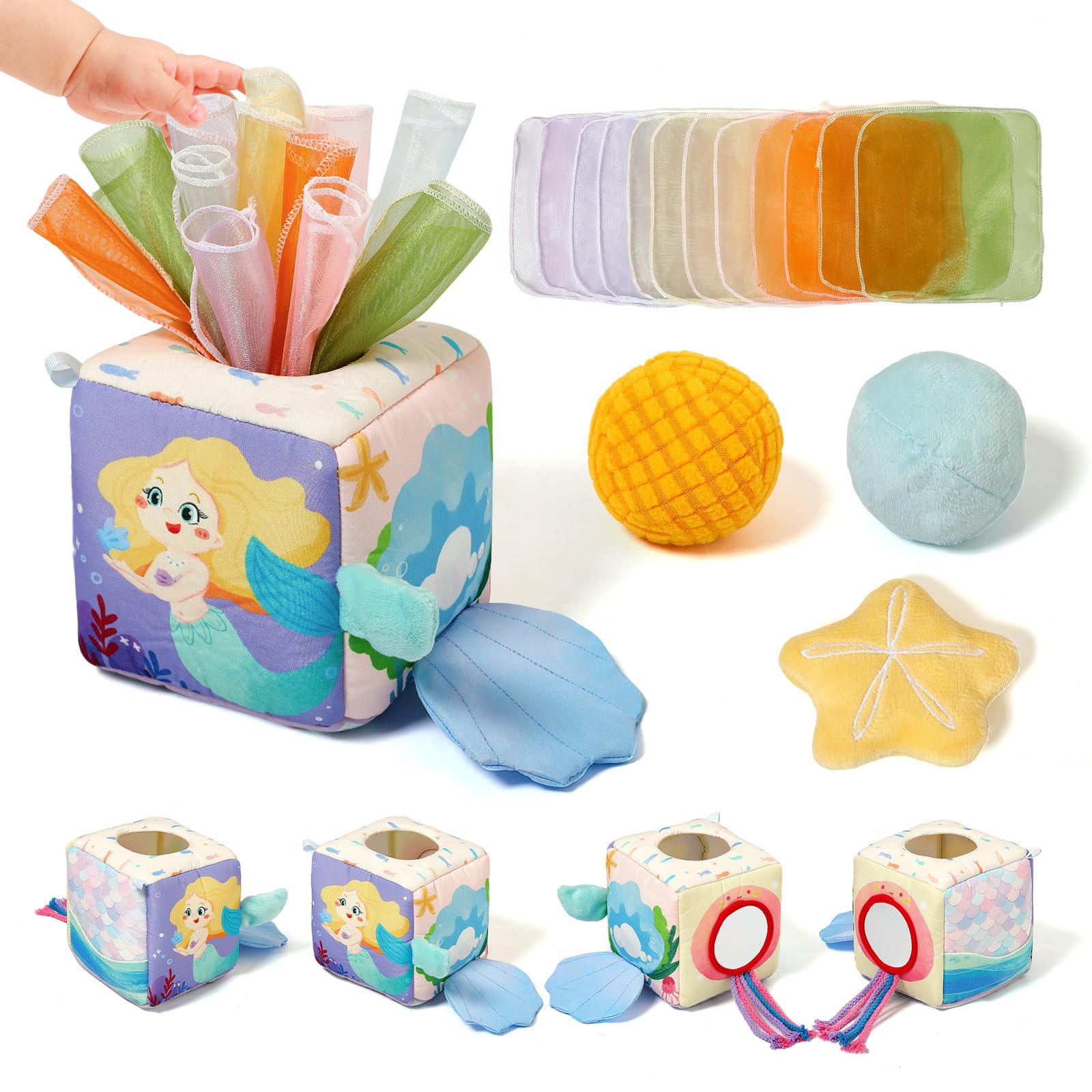 

Деревянный прорезыватель Ткань Ткань Стимулирует Пять Образовательных Подарок на День Рождения Игрушка, Ткань, Мягкий, Игра, Чувства, Монтессори, Дети, 6-12 Месяцев, Игрушка,