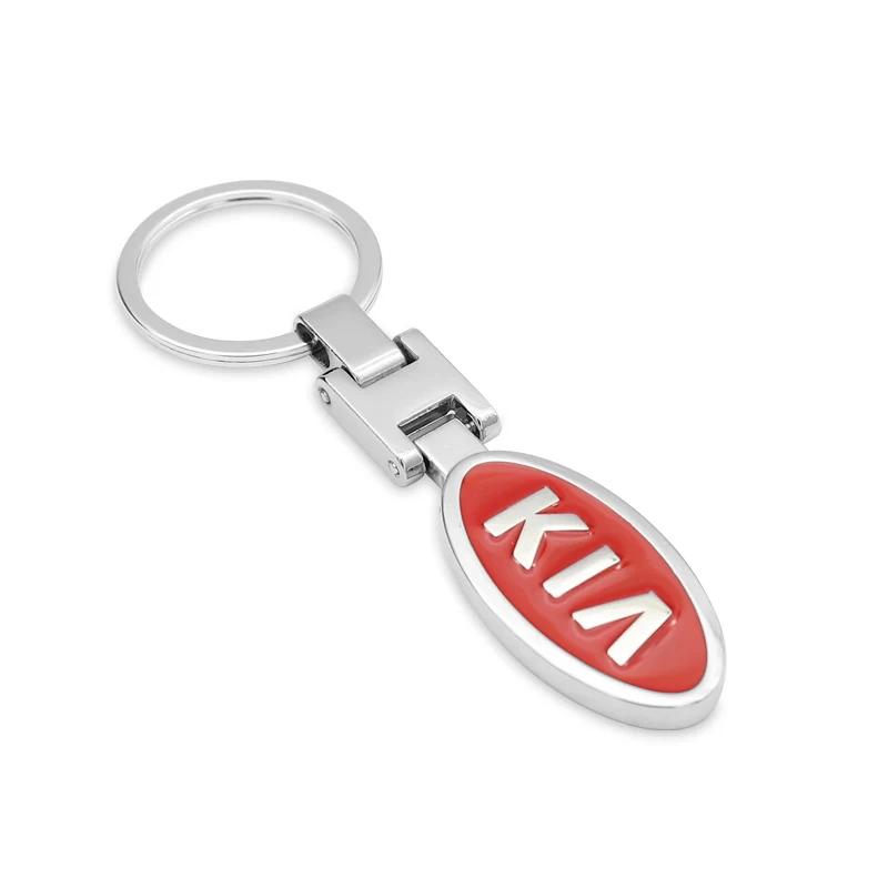 Breloczek do kluczy samochodowych KIA Odznaka Auto Metalowy Breloczek Do Kia Sportage Carnival Seltos Sorento Rio Borrego Ceed Forte K3 K4 K5 K7 K9 EV3 EV6 gbnkr30