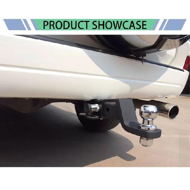 Black steel rear tow hook, fit Toyota Prado LC120