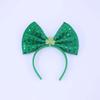 Irish Leprechaun Bowknot Hair Hoop Fashion Statement Karaoke Party Leprechaun for Irish Day Stage Photo Props