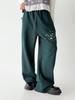 THE GREEN LAB Lace Side Line Track Pants [Green]