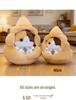 Cute Cartoon Cat Plush Bed Doll - Adorable Home Ornament & Gift for Girls