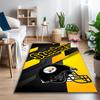 1pc Steelers Football Printed Chair Rug for Home Office Use, Living Room Kitchen Game Room Area Carpet
