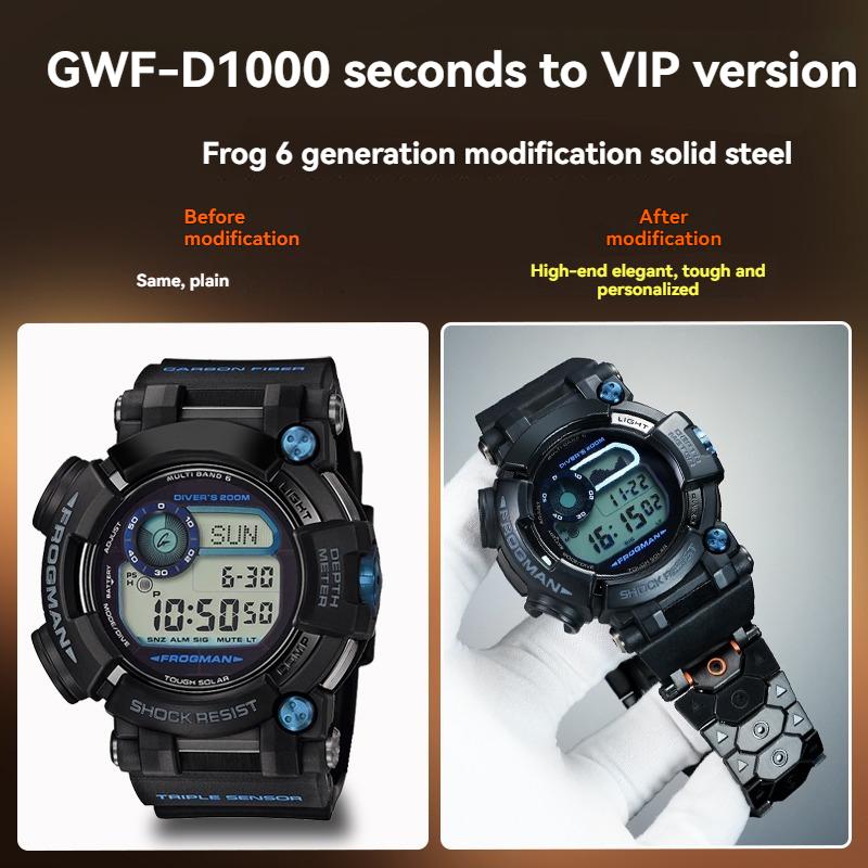 GWF-D1000 Modified Stainless Steel Strap For Casio Sixth Generation Frogman 3445 GWF-D1000 Metal Stainless Steel Watch Chain
