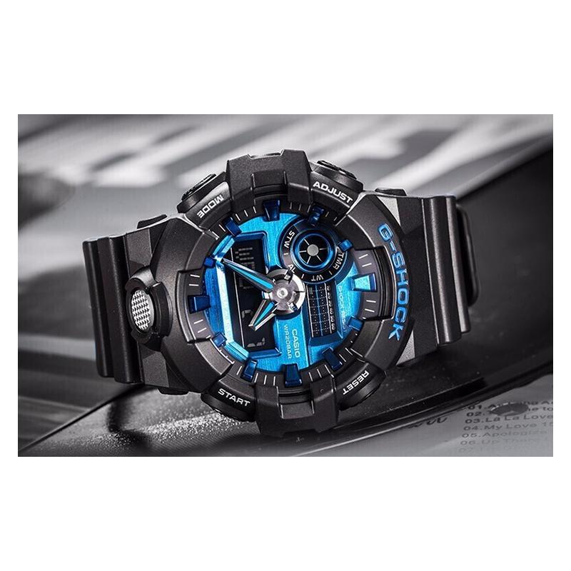 Casio G-SHOCK Theme Series Fashionable Colorful Waterproof and Shockproof Dual Display Sports Outdoor Recommendation Quartz Movement GA-710-1A2PR