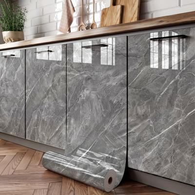 Película de PVC Autoadesiva para Armário Impermeável Cobertura para Armário de Cozinha Removível Descascar e Colar Revestimento Protetor para Renovação de Porta de Armário