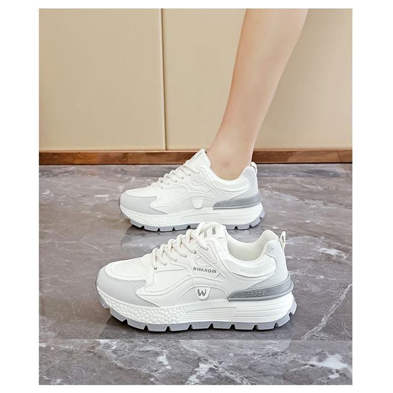  Women's Fashion Chunky Sneakers Casual Lace Up Platform Walking Shoes