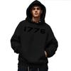 1776 Bedruckter Buchstaben Hoodie Herren und Damen Übergröße Herbst und Winter Gefütterter Lockerer Pullover Einfach Großzügig Herrenbekleidung Bequem Lässig