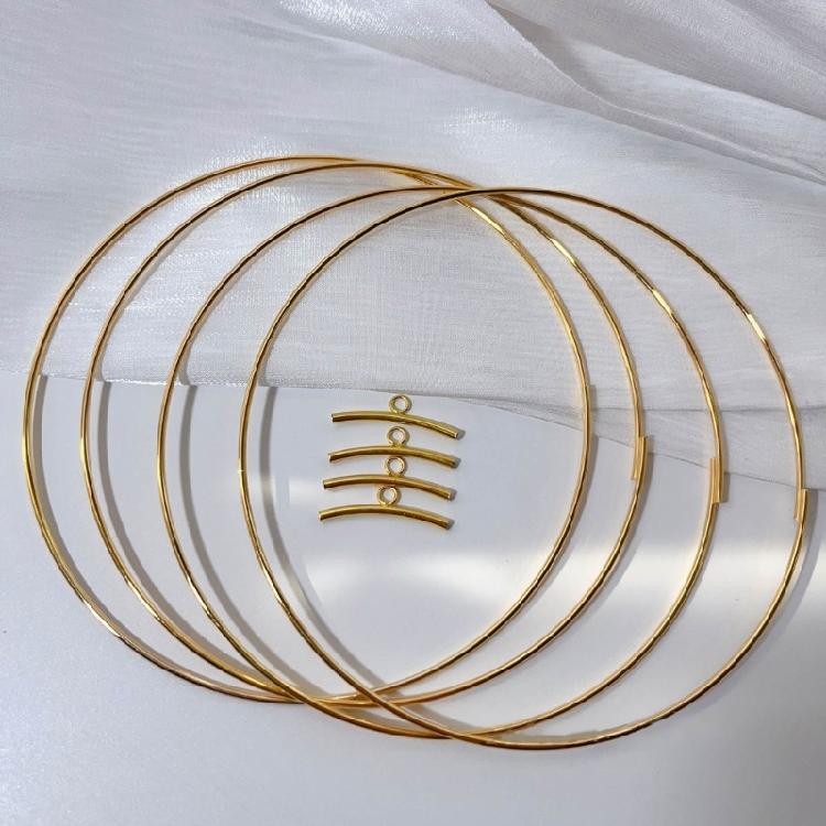 5Pcs Dream Catcher Circle Ring for DIY Home Decorations Wreath Crafts Hoop Ring