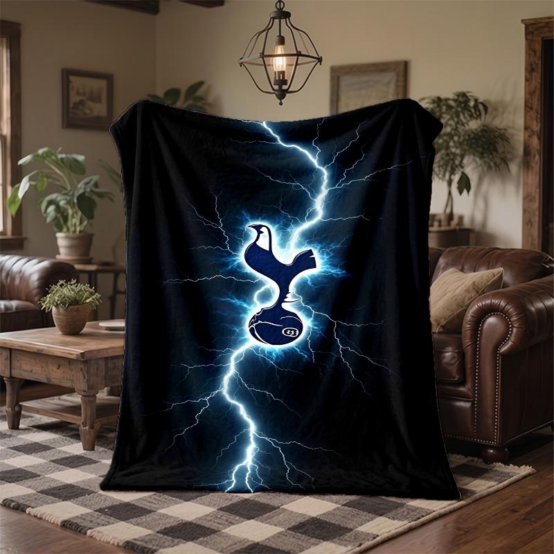 Tottenham Hotspur Print Flannel Blanket Soft Warm Sofa Bed Throw Blanket For Home Office Bedroom