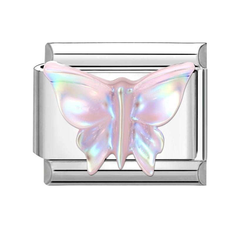 Fashion Heart Bow Knot Butterfly Star Rose Flowers Italian Charm Links Fit 9mm Stainless Steel Bracelet Women DIY Making Gift