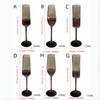 Bastone rosso di Natale bastone nero bicchiere da champagne sensazione di leggero ubriaco bicchiere bicchiere da vino rosso bicchiere da cocktail alto bicchiere da vino spumante