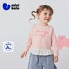 Mini Bala Girl Baby Splicing Long Sleeve T-shirt